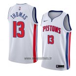 Maillot Detroit Pistons Khyri Thomas No 13 Association 2018 Blanc