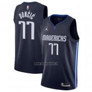 Maillot Doncic Mavericks Luka Doncic No 77 Statement 2020 Bleu