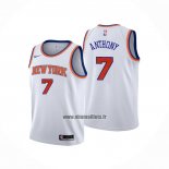 Maillot Enfant New York Knicks Carmelo Anthony NO 7 Association Blanc