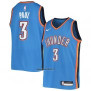 Maillot Enfant Oklahoma City Thunder Chris Paul NO 3 Icon Bleu