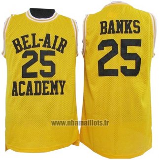 Maillot Film Bel-air Academy Banks No 25 Jaune