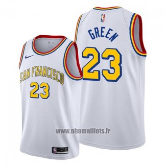 Maillot Golden State Warriors Draymond Green No 23 Classic Edition 2019-20 Blanc