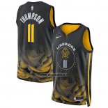 Maillot Golden State Warriors Klay Thompson NO 11 Ville 2022-23 Noir