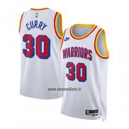 Maillot Golden State Warriors Stephen Curry NO 30 Classic 2024-25 Blanc