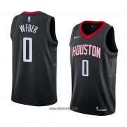 Maillot Houston Rockets Briante Weber No 0 Statement 2018 Noir