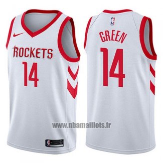 Maillot Houston Rockets Gerald Green No 14 Association 2017-18 Blanc