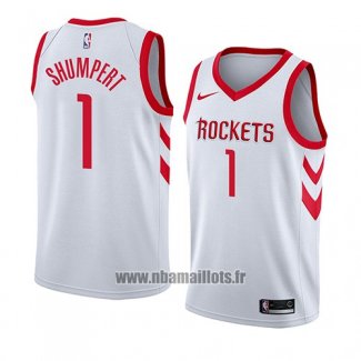 Maillot Houston Rockets Iman Shumpert No 1 Association 2018 Blanc