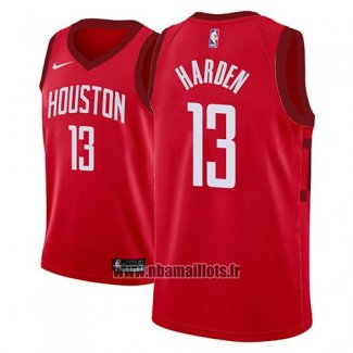 Maillot Houston Rockets James Harden No 13 Earned 2018-19 Rouge