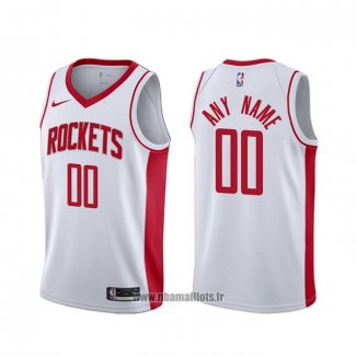 Maillot Houston Rockets Personnalise Association Blanc