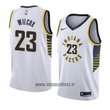 Maillot Indiana Pacers C.j. Wilcox No 23 Association 2018 Blanc