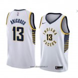 Maillot Indiana Pacers Ike Anigbogu No 13 Association 2018 Blanc