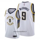 Maillot Indiana Pacers T.j. Mcconnell No 9 Association 2019-20 Blanc