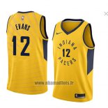 Maillot Indiana Pacers Tyreke Evans No 12 Statement 2018 Jaune