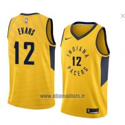 Maillot Indiana Pacers Tyreke Evans No 12 Statement 2018 Jaune