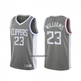 Maillot Los Angeles Clippers Lou Williams No 23 Earned 2020-21 Gris