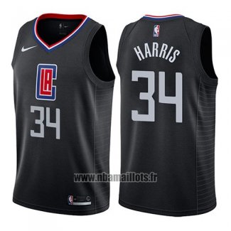 Maillot Los Angeles Clippers Tobias Harris No 34 Statement 2019 Noir