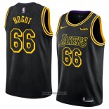 Maillot Los Angeles Lakers Andrew Bogut No 66 Ville 2018 Noir