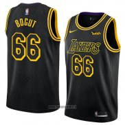 Maillot Los Angeles Lakers Andrew Bogut No 66 Ville 2018 Noir