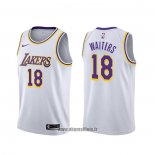 Maillot Los Angeles Lakers Dion Waiters NO 18 Association Blanc