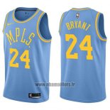 Maillot Los Angeles Lakers Kobe Bryant No 24 Classic 2017-18 Bleu