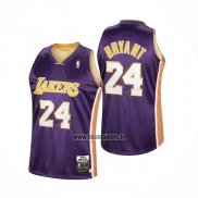 Maillot Los Angeles Lakers Kobe Bryant No 24 Exterieur Mitchell & Ness Volet