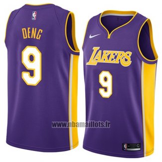 Maillot Los Angeles Lakers Luol Deng No 9 Statement 2018 Volet