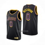 Maillot Los Angeles Lakers Russell Westbrook NO 0 Statement 2021-22 Noir