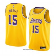 Maillot Los Angeles Lakers Wagner Moritz No 15 Icon 2018-19 Jaune