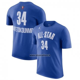 Maillot Manche Courte All Star 2023 Giannis Antetokounmpo Bleu