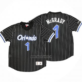 Maillot Manche Courte Orlando Magic Tracy McGrady NO 1 Noir