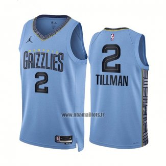 Maillot Memphis Grizzlies Xavier Tillman NO 2 Statement 2022-23 Bleu