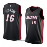 Maillot Miami Heat James Johnson No 16 Icon 2018 Noir