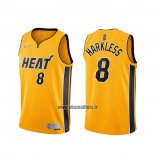 Maillot Miami Heat Maurice Harkless No 8 Earned 2020-21 Or
