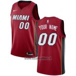 Maillot Miami Heat Personnalise 2017-18 Rouge