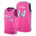 Maillot Miami Heat Tyler Herro No 14 Earned 2018-19 Rosa