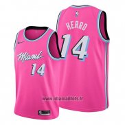 Maillot Miami Heat Tyler Herro No 14 Earned 2018-19 Rosa