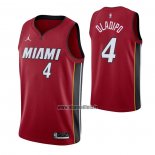 Maillot Miami Heat Victor Oladipo NO 4 Statement 2020-21 Rouge