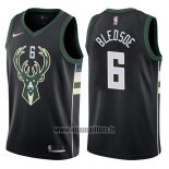 Maillot Milwaukee Bucks Eric Bledsoe No 8 2017-18 Noir