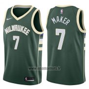 Maillot Milwaukee Bucks Thon Maker No 7 Swingman Icon 2017-18 Vert