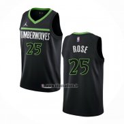 Maillot Minnesota Timberwolves Derrick Rose NO 25 Statement 2022-23 Noir