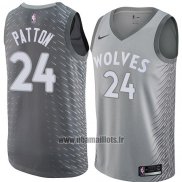 Maillot Minnesota Timberwolves Justin Patton No 24 Ville 2018 Gris