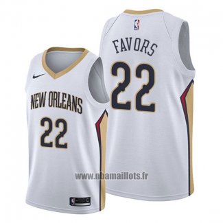 Maillot New Orleans Pelicans Derrick Favors No 22 Association Blanc