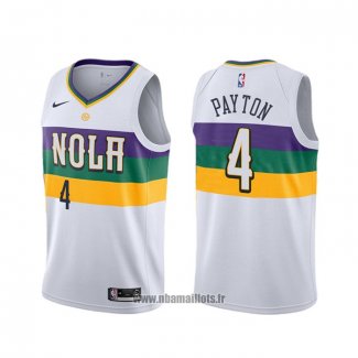 Maillot New Orleans Pelicans Elfrid Payton NO 55 Ville Blanc