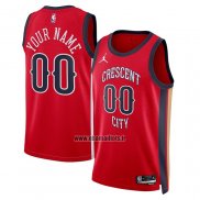 Maillot New Orleans Pelicans Personnalise Statement 2023-24 Rouge