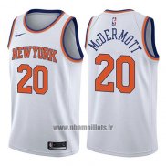 Maillot New York Knicks Doug Mcdermott No 20 Association 2017-18 Blanc