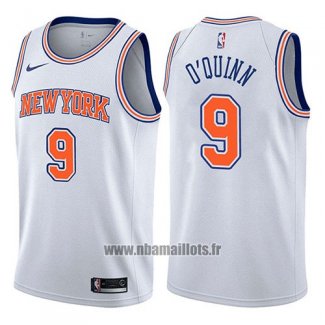 Maillot New York Knicks Kyle O'quinn No 9 Statement 2017-18 Blanc