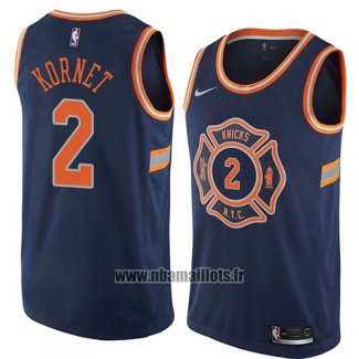 Maillot New York Knicks Luke Kornet No 2 Ville 2018 Bleu