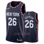 Maillot New York Knicks Mitchell Robinson No 26 Ville 2019 Bleu