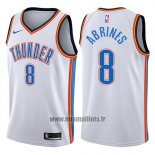 Maillot Oklahoma City Thunder Alex Abrines No 8 Swingman Association 2017-18 Blanc