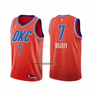 Maillot Oklahoma City Thunder Darius Bazley NO 7 Statement 2021 Orange